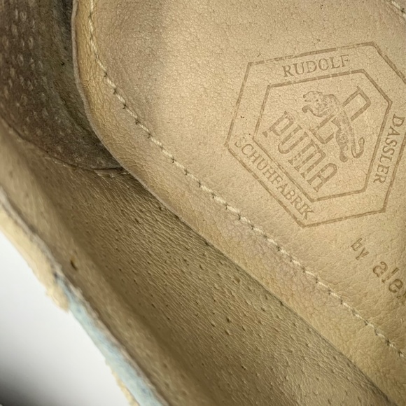 PUMA Sprint DASSLER / VAN SLOBBE Baby Blue Suede sneakers SZ 7 - Picture 9 of 16